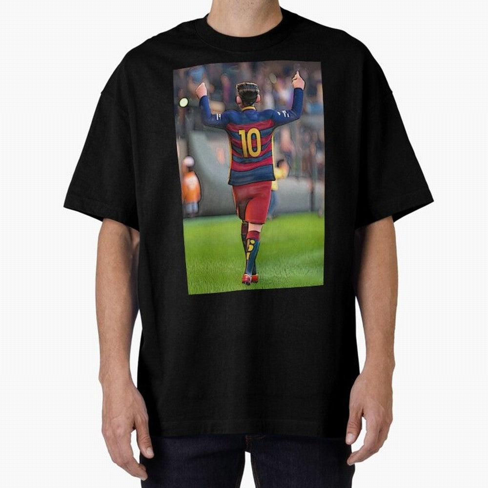 Lionel Messi (2) caricature Oversized T-Shirt Fuel Global Football Passion for FIFA World Cup 2026 Group Stage, Inspired by Neymar, France and Portugal, Goal Celebration Energy, Supporter Heritage, Football Icons and Worldwide Tournament Joy;