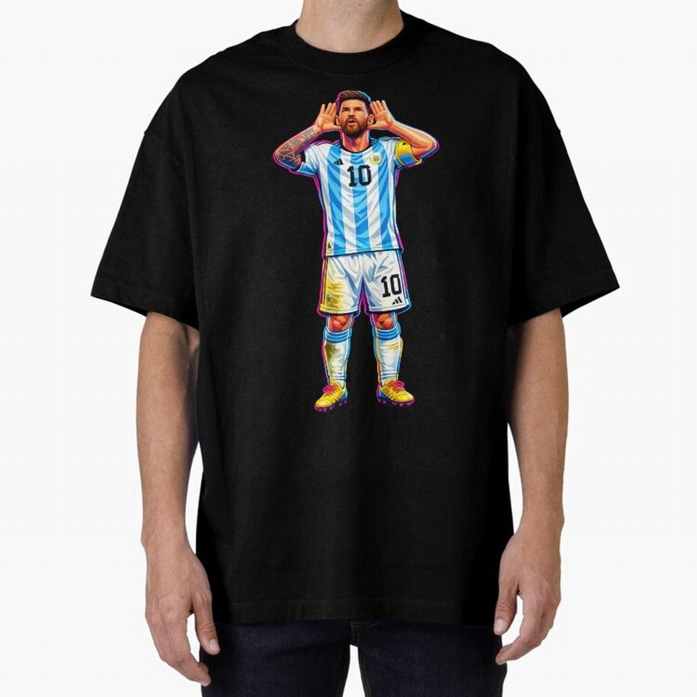 Messi Celebration Classic T-Shirt Bring Trophy Dreams to the FIFA World Cup 2026 Journey through Messi Highlights, England, France and Netherlands Pride, Vintage Soccer Flavor, Modern Football Stars, National Flags and Final Night Emotion; Great