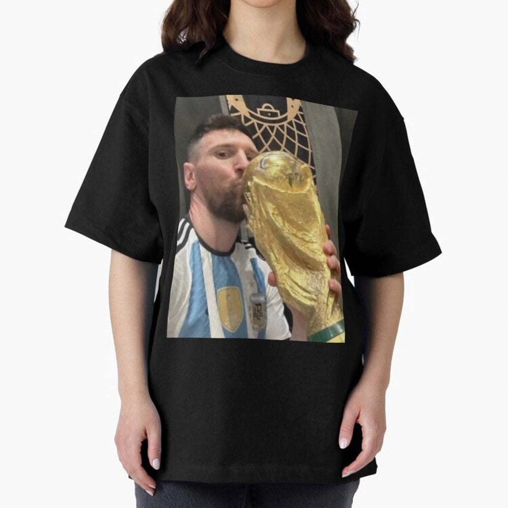 lionel Messi Oversized T-Shirt Celebrate National Team Dreams in FIFA World Cup 2026 USA Canada Mexico Featuring Haaland and Mbappe, Argentina and Brazil Energy, Game Day Rituals, Football Legends, Country Pride and the Road to the Final; Great for