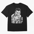 Messi grayscale Oversized T-Shirt Carry National Pride through Match Day Hype around FIFA World Cup 2026, Messi, England, Football History, Final Match Energy, Crowd Noise and Once in a Lifetime Moments; Built for Supporters Chasing Trophy Dreams,