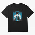 Lionel Messi Oversized T-Shirt Relive FIFA World Cup 2026 Connected to Messi, CR7 and Mbappe, France and Portugal Energy, Champion Mindset, Group Stage Buzz, Knockout Tension and Passionate Fan Culture; Ideal for Football Dads, Football Moms,