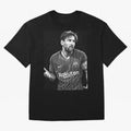 Messi grayscale Oversized T-Shirt Represent Fans Who Live for FIFA World Cup 2026 Group Stage Spirit, Featuring France, Messi, Match Day Excitement, Supporter Culture, Golden Goals and Global Football Passion; Great for Supporters Who Love