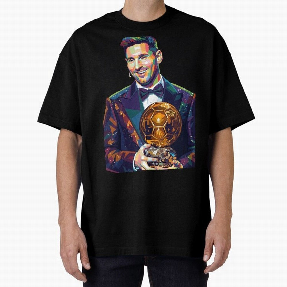 Messi Wpap Oversized T-Shirt Bring Trophy Dreams to FIFA World Cup 2026 for Fans of Cristiano Ronaldo, Haaland and CR7 and Portugal, Bringing Football Passion, Legendary Performances, Festival Vibes and Supporter Community; Perfect for Supporters