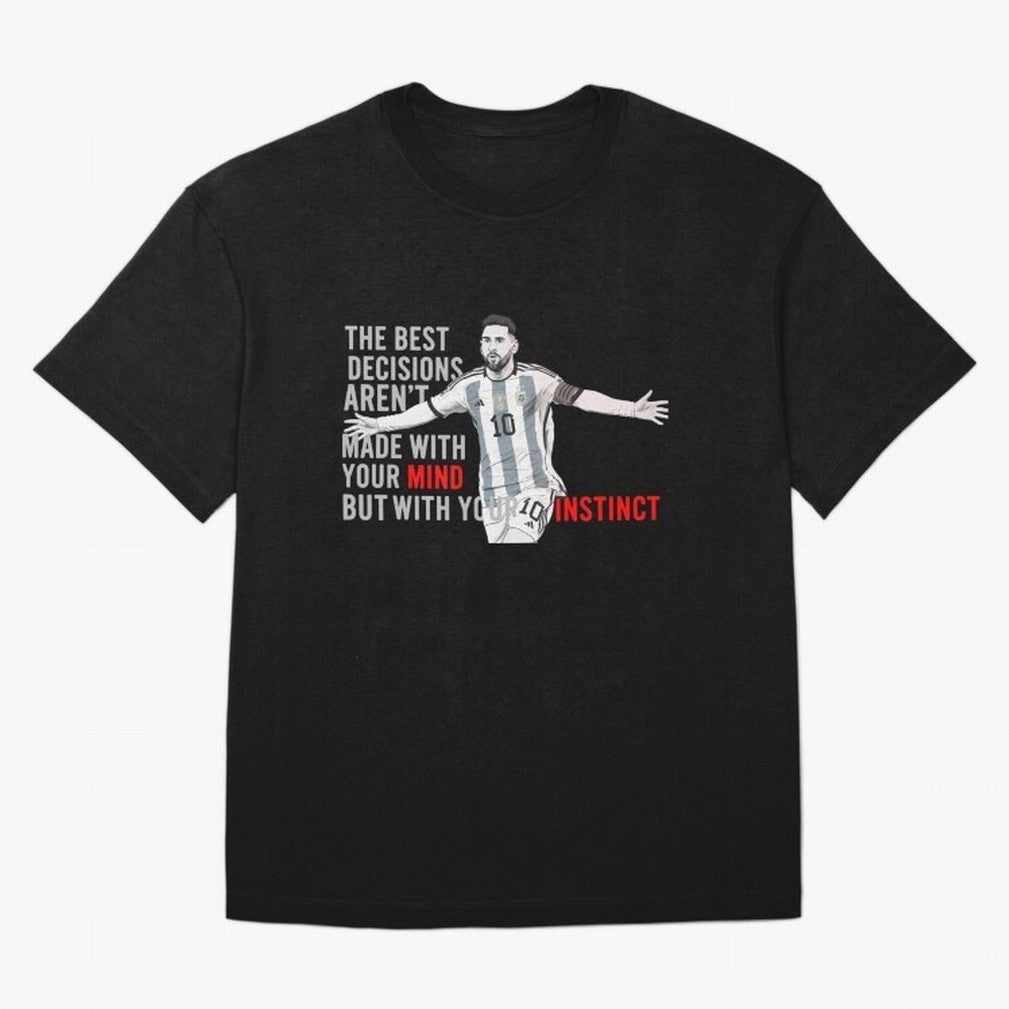Messi Instinct Oversized T-Shirt Carry National Pride through Match Day Hype around FIFA World Cup 2026 Group Stage, Cristiano Ronaldo, Haaland and CR7, France, Match Day Excitement, Supporter Culture, Golden Goals and Global Football Passion; Made
