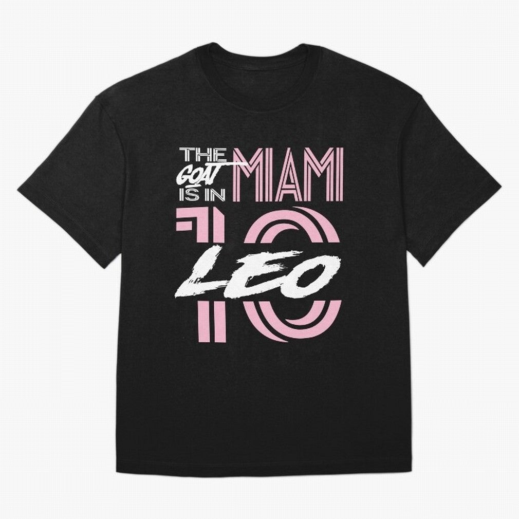 Leo the Goat Is In Miami Classic T-Shirt Fuel the Hype around FIFA World Cup 2026 Connected to Neymar, Argentina and Brazil Energy, Tournament Hype, Historic Matchups, Family Viewing Parties and Global Sports Pride; Made for Die Hard Supporters,