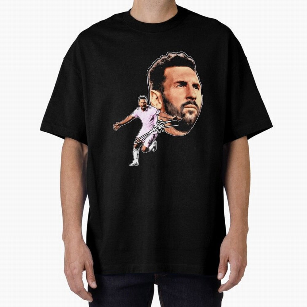 Lionel messi Retro Style Tee Bootleg big face vintage argentina Football Legend Classic T-Shirt Show Passion for the Stars of FIFA World Cup 2026 Group Stage Spirit, with Argentina, France and Brazil, Haaland and Mbappe, Global Supporter Spirit,