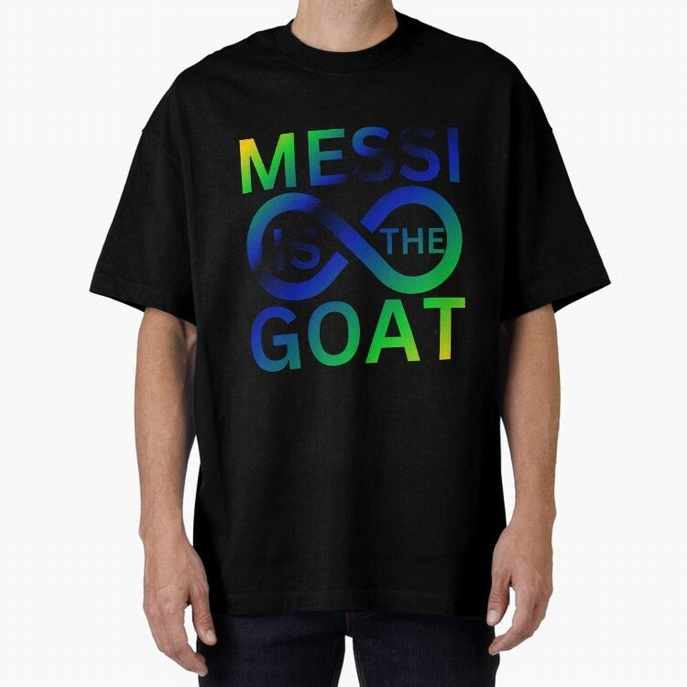 Messi is the GOAT Oversized T-Shirt Back the Journey through FIFA World Cup 2026 Spirit, Centered on Brazil, Portugal and Argentina, Messi, Championship Spirit, Famous Goals, Roaring Crowds and International Football Unity; Built for Supporters