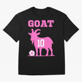 The Goat 10 Miami Champions Classic T-Shirt Show Up for the Glory of the FIFA World Cup 2026 Journey through Haaland Highlights, Spain Pride, Goal Celebration Energy, Supporter Heritage, Football Icons and Worldwide Tournament Joy; Great for Watch