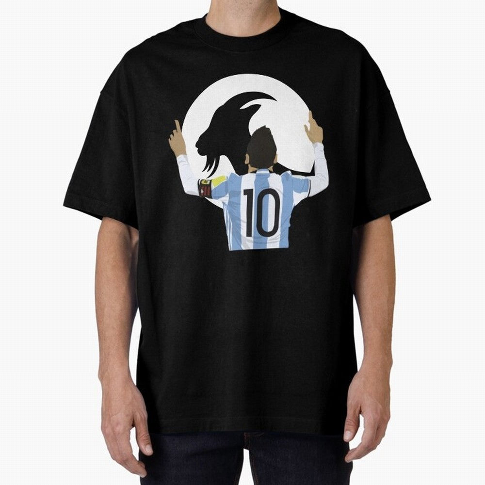 Lionel Messi Goat Oversized T-Shirt Bring Match Day Fire to Global Football Passion for FIFA World Cup 2026 USA Canada Mexico, Connected to Neymar, Haaland and Cristiano Ronaldo, Spain, Football History, Final Match Energy, Crowd Noise and Once in