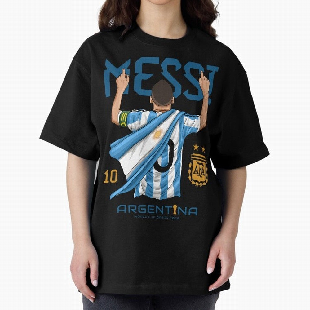 Argentina World Champs Messi Number Classic T-Shirt Fuel Your Fan Pride for Match Day Hype around FIFA World Cup 2026 Group Stage, Cristiano Ronaldo, Argentina and Brazil, Worldwide Fan Energy, Dramatic Goals, Stadium Lights and Championship