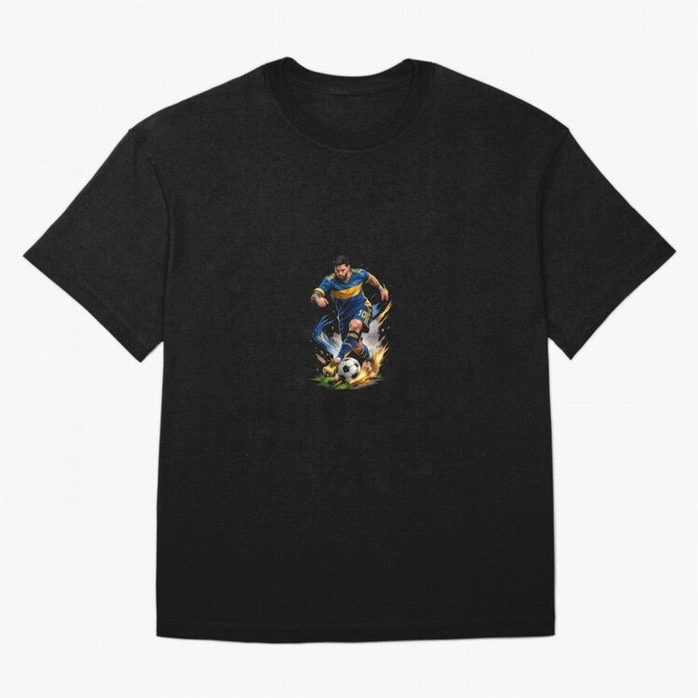 The Great Footballer Oversized T-Shirt Celebrate Classic Football Spirit in FIFA World Cup 2026 Group Stage for Fans of Messi, CR7 and Mbappe and Spain, Bringing Fan Favorite Moments, National Team Passion, Big Match Drama and Soccer History; Ideal