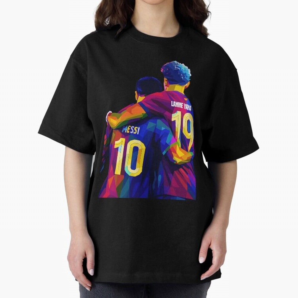 Lionel Messi and Foster child Wpap Art Classic T-Shirt Celebrate Football Heritage in FIFA World Cup 2026 USA Canada Mexico Connected to Messi and Cristiano Ronaldo, Portugal, Spain and Germany Energy, Soccer Culture, Superstar Moments, National