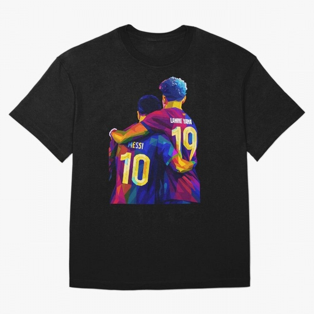 Lionel Messi and Foster child Wpap Art Classic T-Shirt Celebrate Football Heritage in FIFA World Cup 2026 USA Canada Mexico Connected to Messi and Cristiano Ronaldo, Portugal, Spain and Germany Energy, Soccer Culture, Superstar Moments, National