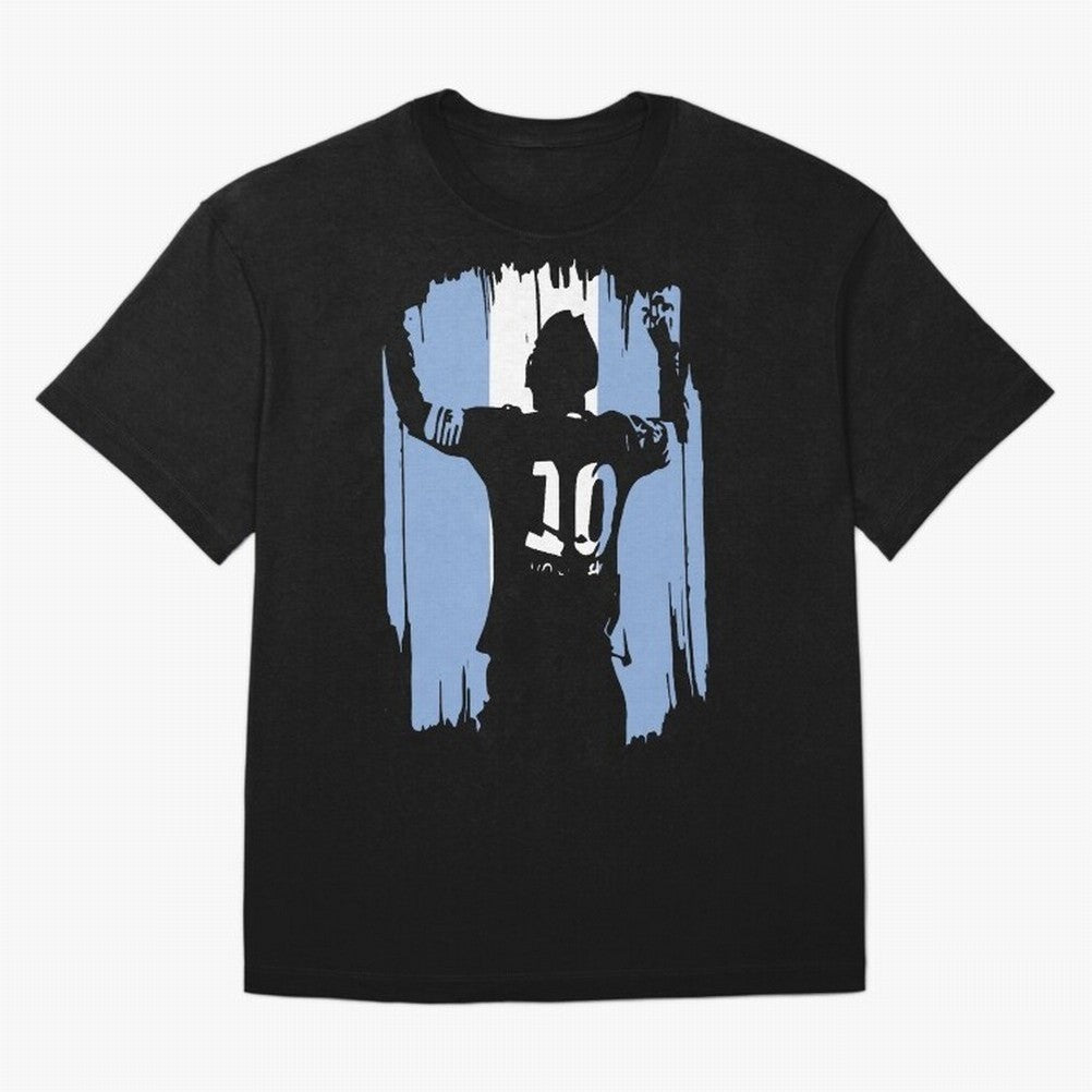 Argentina World Champs Messi Number Classic T-Shirt Stand with Match Day Hype around FIFA World Cup 2026, Messi, CR7 and Mbappe, Brazil, Portugal and Argentina, Match Day Excitement, Supporter Culture, Golden Goals and Global Football Passion;