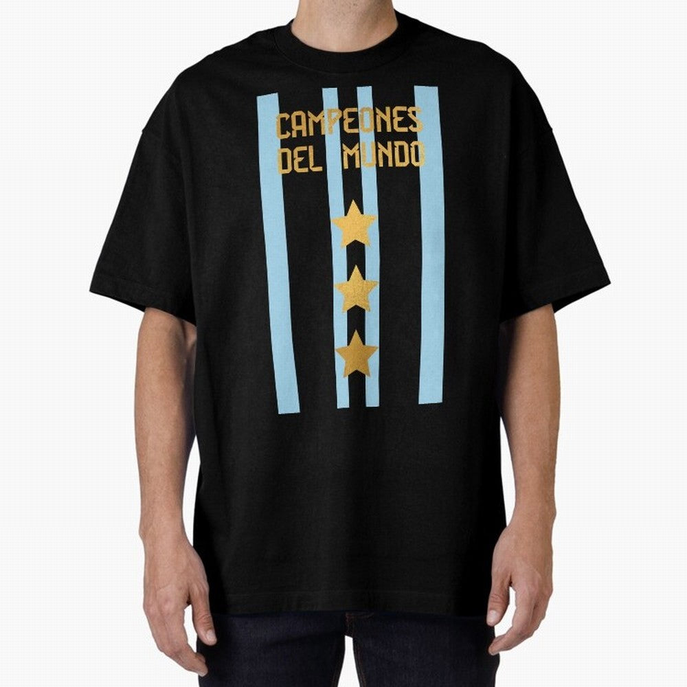 Argentina Jersey 3 Stars World Champions Classic T-Shirt Honor the Beautiful Game during FIFA World Cup 2026 for Fans of Cristiano Ronaldo and France and Portugal, Bringing Match Day Excitement, Supporter Culture, Golden Goals and Global Football