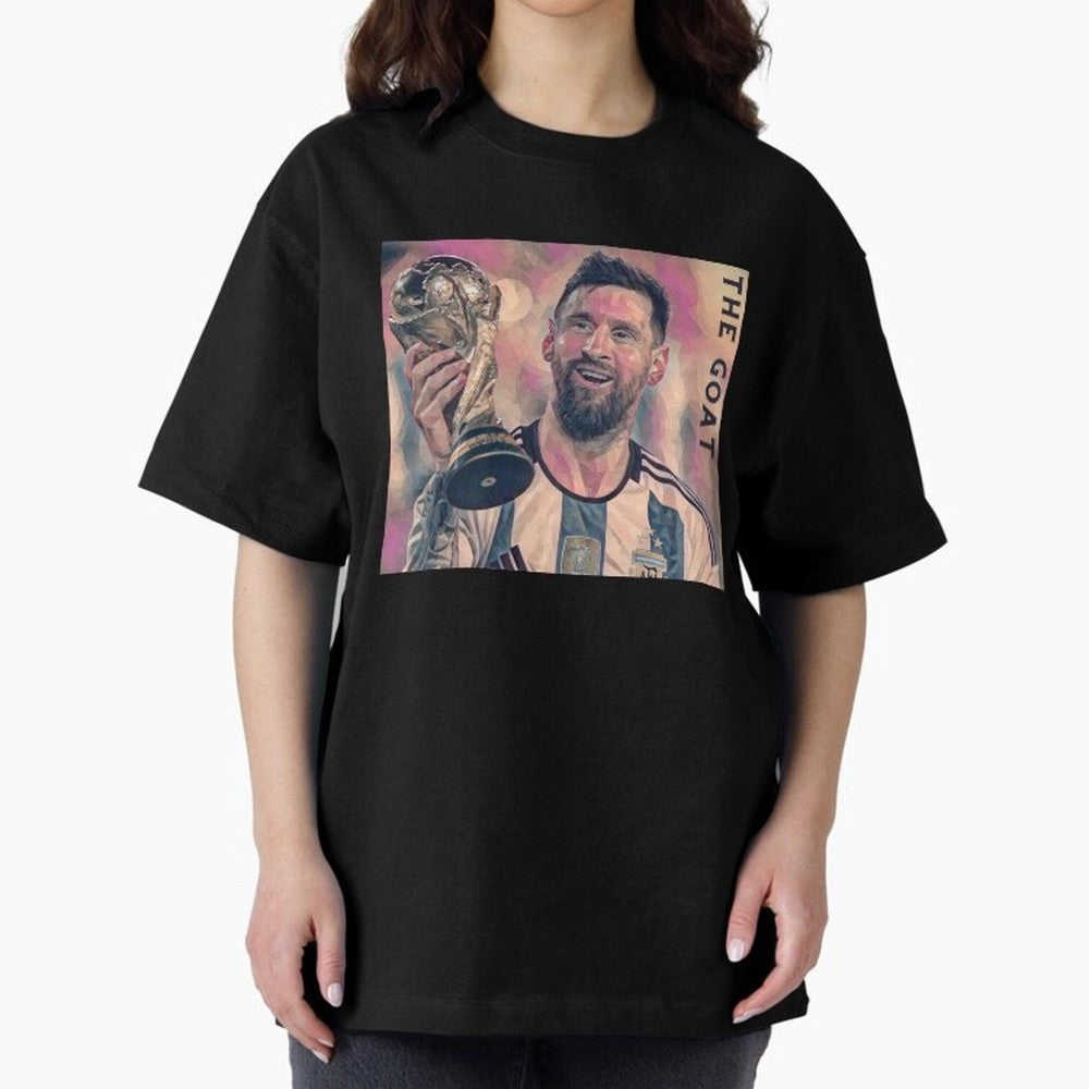 Messi T-Shirt Oversized T-Shirt Carry the Dream of Global Football Passion for FIFA World Cup 2026 USA Canada Mexico, Inspired by Cristiano Ronaldo, Haaland and CR7, Argentina, Football History, Final Match Energy, Crowd Noise and Once in a