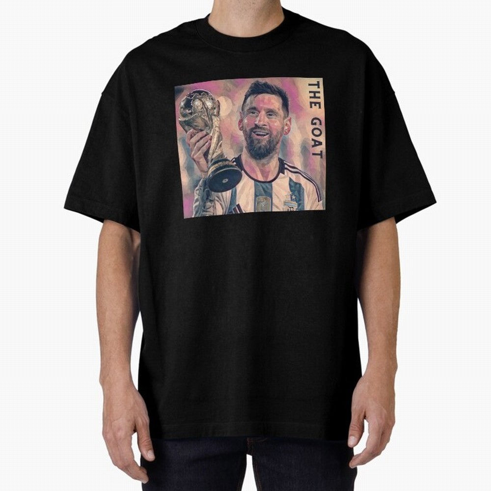Messi T-Shirt Oversized T-Shirt Carry the Dream of Global Football Passion for FIFA World Cup 2026 USA Canada Mexico, Inspired by Cristiano Ronaldo, Haaland and CR7, Argentina, Football History, Final Match Energy, Crowd Noise and Once in a