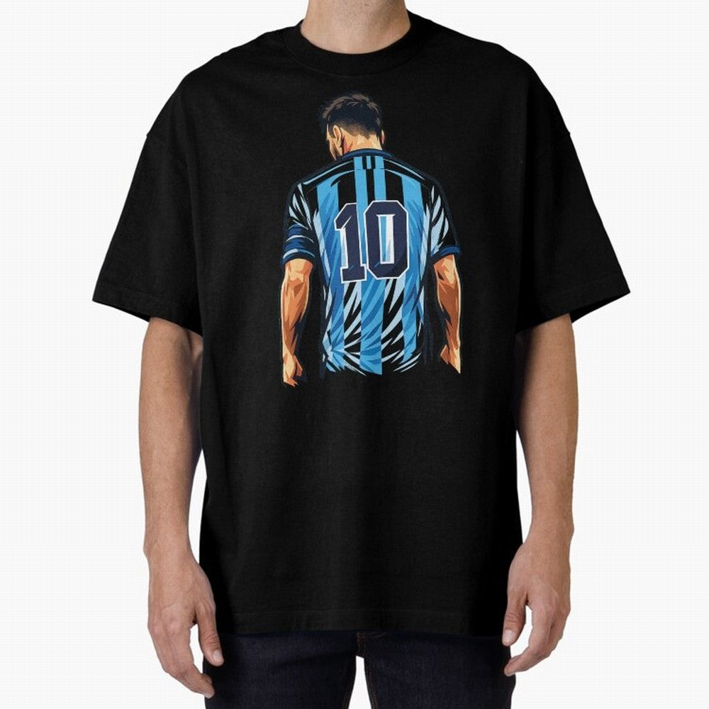 Messi 10 legend Oversized T-Shirt Support Iconic Players in the FIFA World Cup 2026 Group Stage Journey through CR7 and Messi Highlights, Brazil, Portugal and Argentina Pride, Football History, Final Match Energy, Crowd Noise and Once in a Lifetime