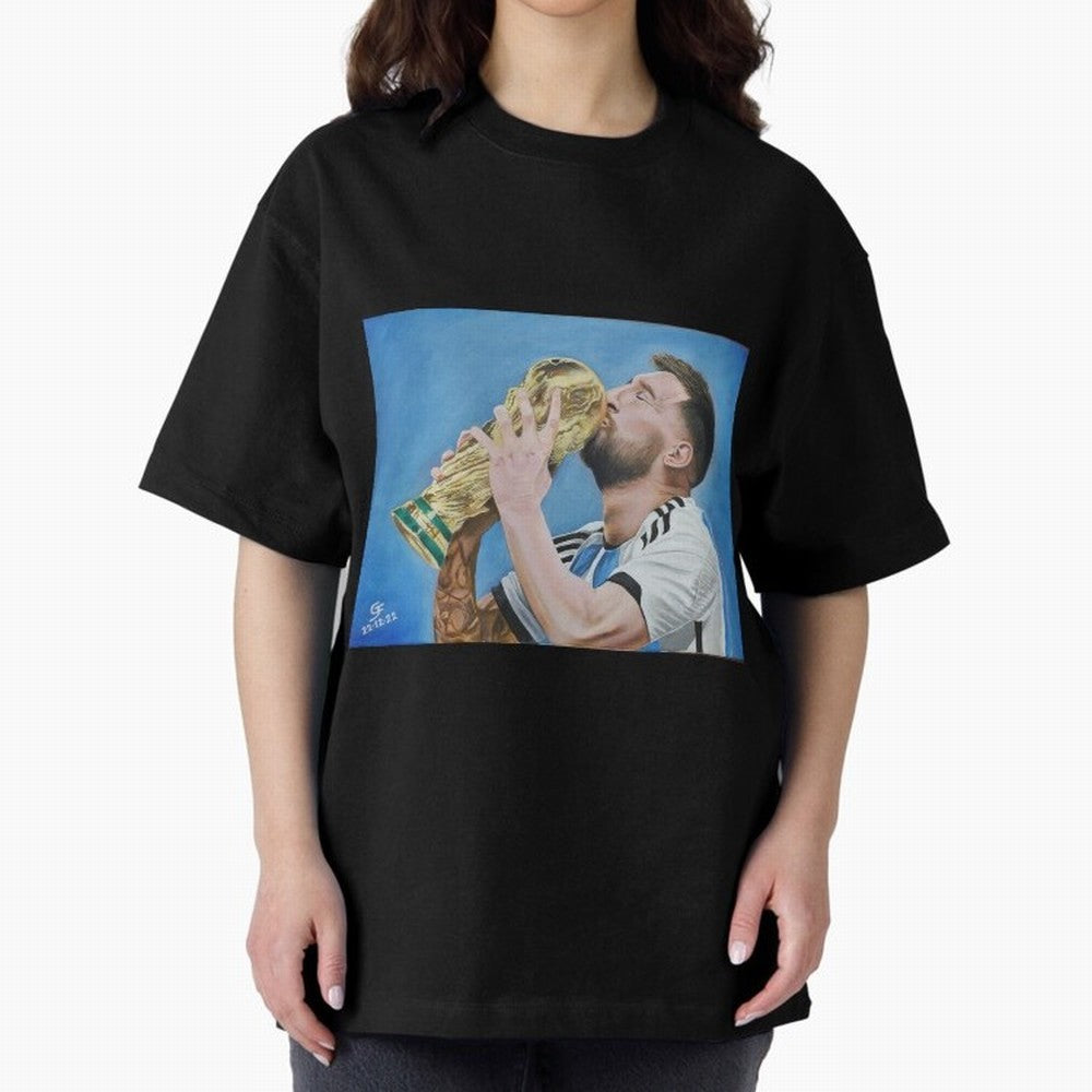 Lionel Messi Oversized T-Shirt Bring World Football Passion into Global Football Passion for FIFA World Cup 2026 USA Canada Mexico, Capturing Cristiano Ronaldo, England and Germany, Stadium Memories, Football Loyalty, International Chants and