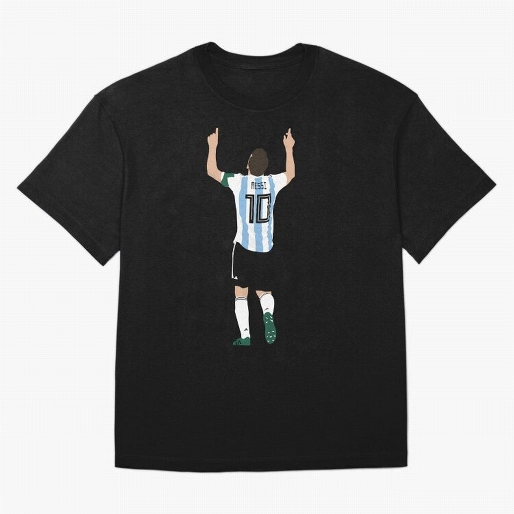 Messi minimalist design Classic T-Shirt Honor Football Greatness during Global Football Passion for FIFA World Cup 2026 USA Canada Mexico, Inspired by CR7, England, Supporter Pride, Iconic Celebrations, Legendary Names and Global Match Day Energy;