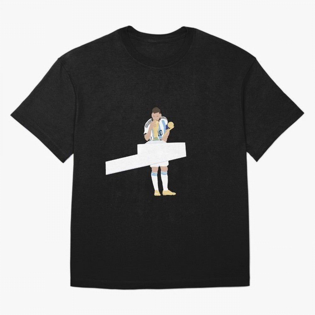 Messi minimalist design Oversized T-Shirt Celebrate Rivalries and Pride in FIFA World Cup 2026 USA Canada Mexico for Fans of Messi and Argentina, Bringing Classic Soccer Heritage, Championship Pressure, Fan Loyalty and International Pride; Perfect
