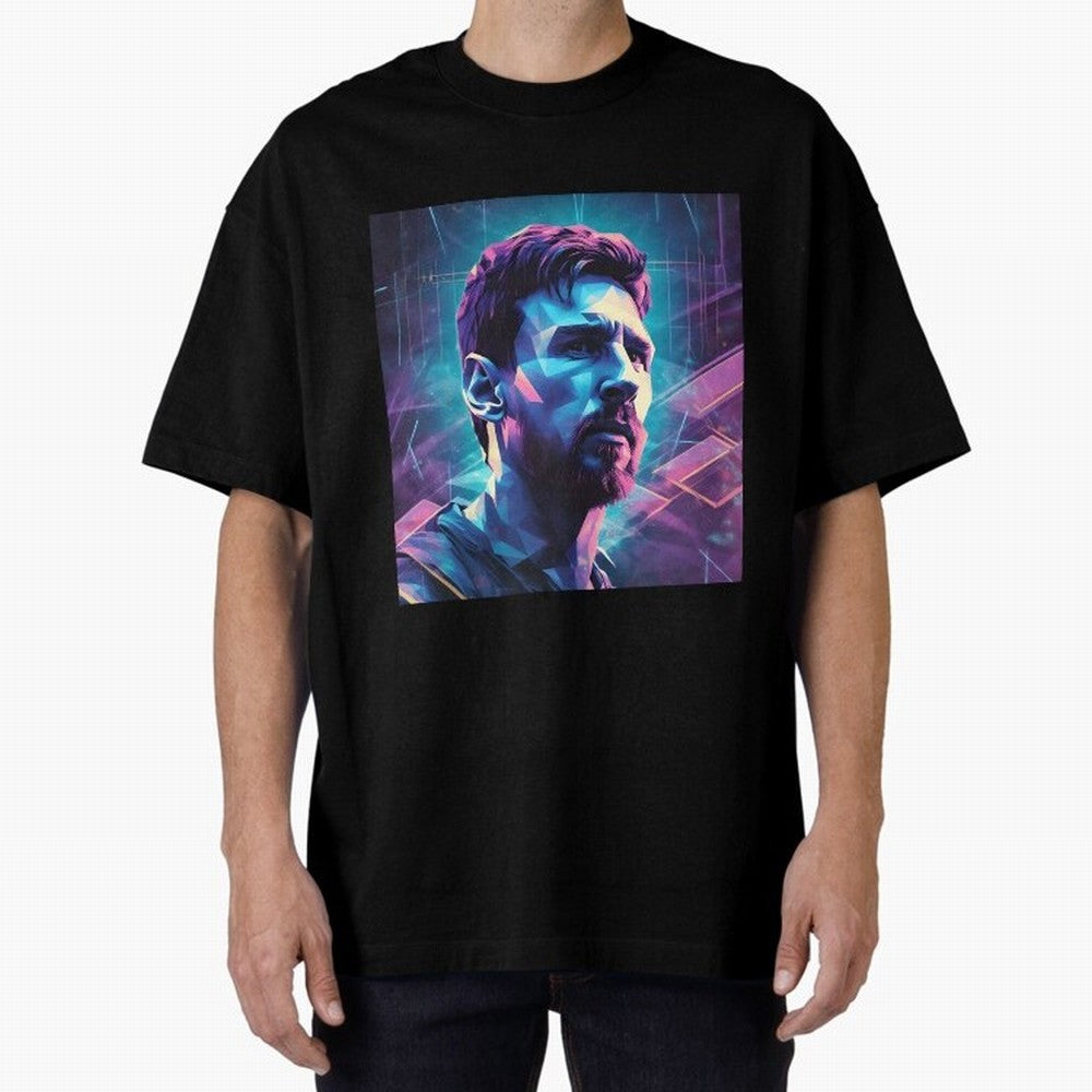 Lionel Messi is going to MLS club Inter Miami Oversized T-Shirt Share Global Football Passion for FIFA World Cup 2026, Celebrating Neymar, England, France and Netherlands, Championship Spirit, Famous Goals, Roaring Crowds and International Football
