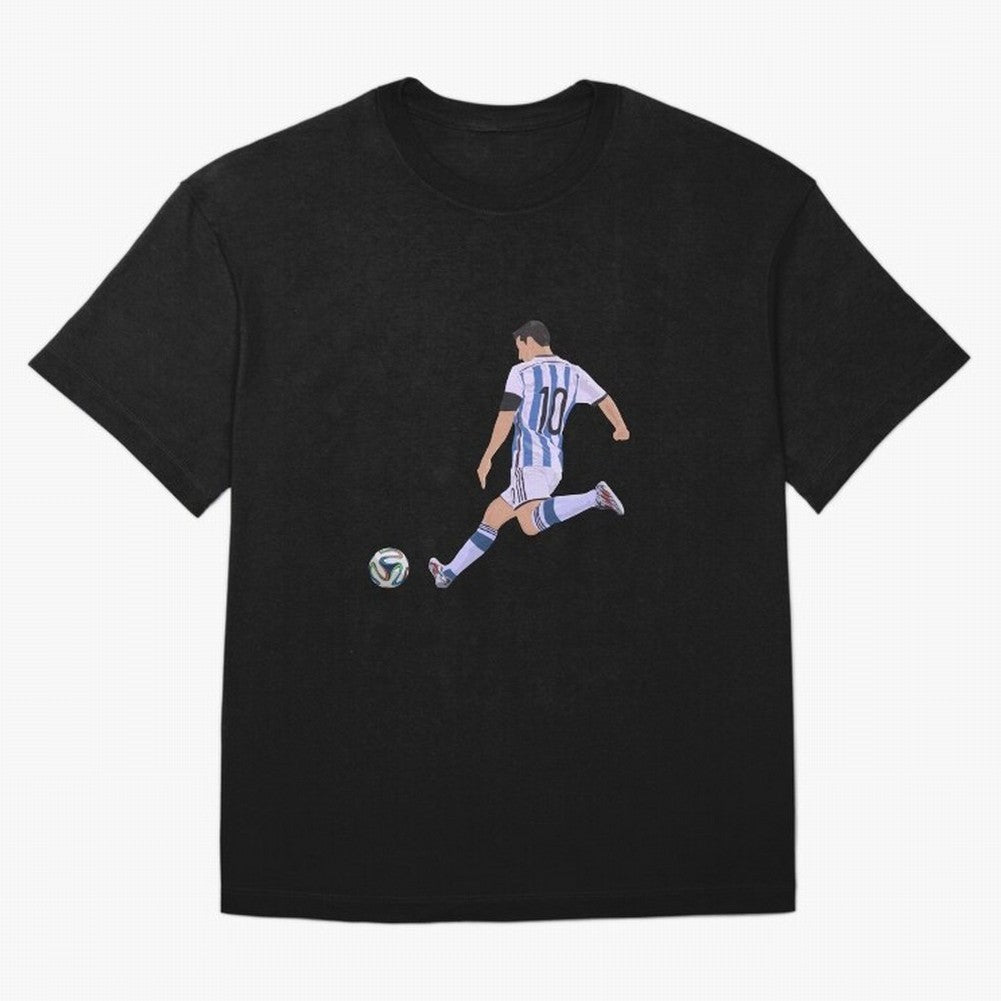 Messi Oversized T-Shirt Stand with Global Football Passion for FIFA World Cup 2026 USA Canada Mexico, Driven by Mbappe and Neymar, Argentina, Soccer Culture, Superstar Moments, National Team Dreams and Competitive Fire; Great for Supporters Who