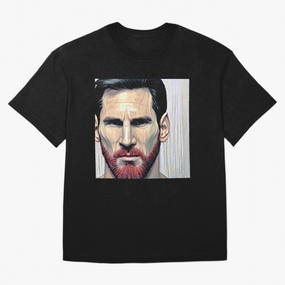 Cartoon-like Messi Oversized T-Shirt Experience the Global Stage of FIFA World Cup 2026 Group Stage for Fans of Messi, Neymar and Mbappe and England, France and Netherlands, Bringing Stadium Memories, Football Loyalty, International Chants and