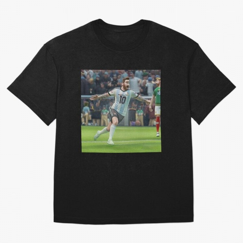 Lionel Messi caricature Classic T-Shirt Keep the Match Day Mood of FIFA World Cup 2026 Group Stage Spirit, Celebrating England and Germany, Messi, Neymar and Mbappe, Supporter Pride, Iconic Celebrations, Legendary Names and Global Match Day Energy;