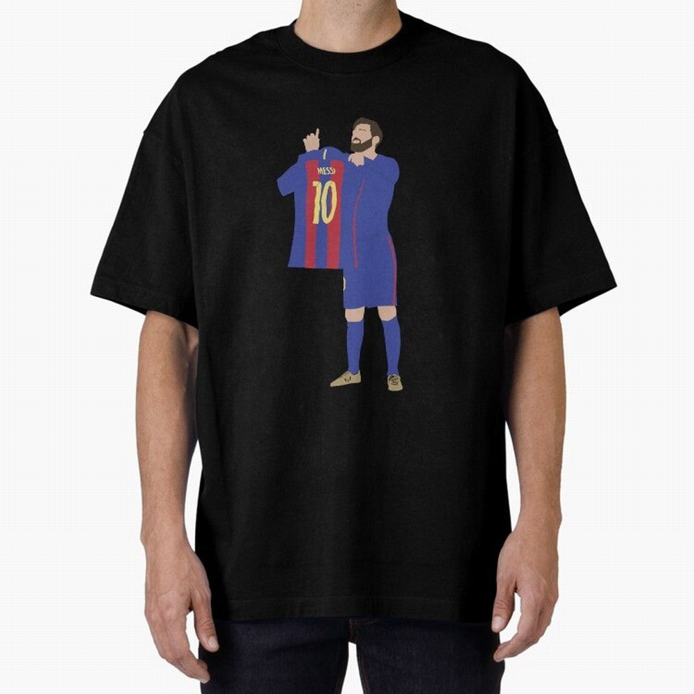 Messi minimalist design Oversized T-Shirt Turn Up for Match Day Hype around FIFA World Cup 2026 USA Canada Mexico, CR7, England, France and Netherlands, Game Day Rituals, Football Legends, Country Pride and the Road to the Final; Made for Die Hard