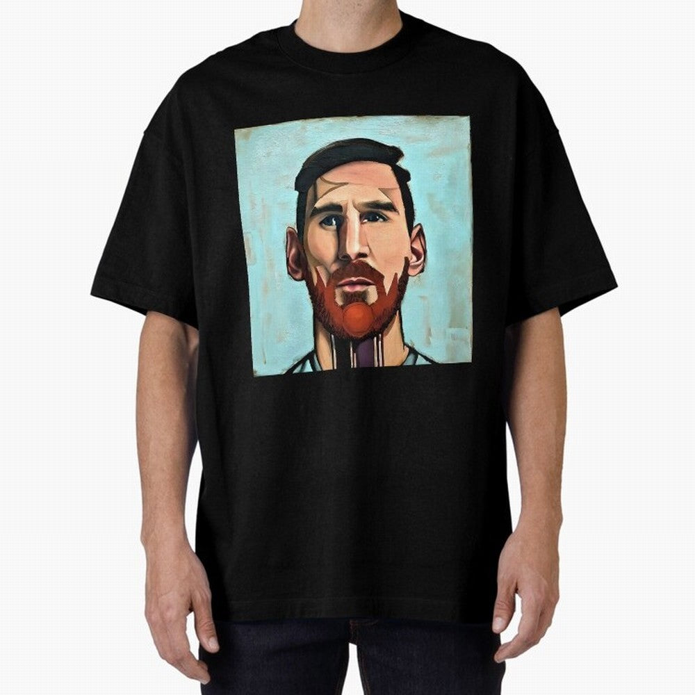 cartoon Messi Classic T-Shirt Celebrate the Next Chapter of FIFA World Cup 2026 for Fans of Haaland and England, France and Netherlands, Bringing Championship Spirit, Famous Goals, Roaring Crowds and International Football Unity; Great for Watch