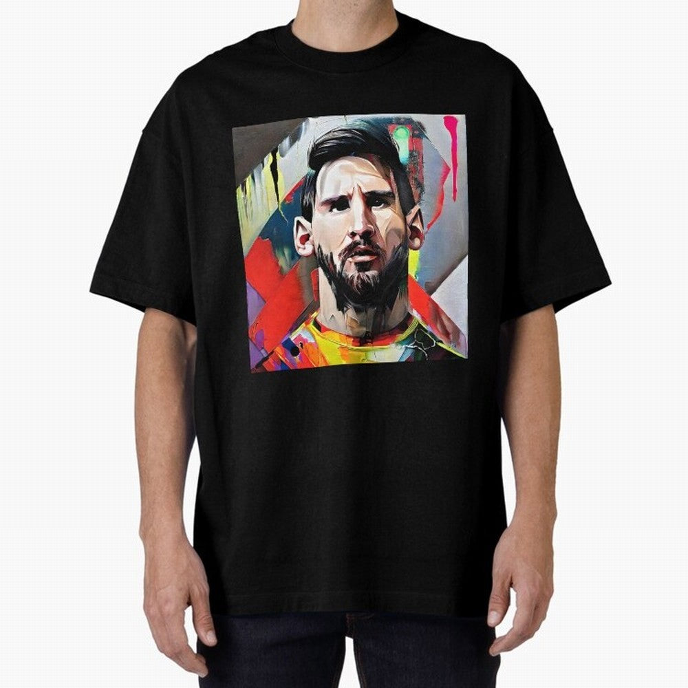 Billboard with Messi Boxy T-Shirt Celebrate Supporters United by FIFA World Cup 2026 USA Canada Mexico Highlighting Mbappe and Neymar, Argentina Energy, Game Day Rituals, Football Legends, Country Pride and the Road to the Final; Ideal for Football