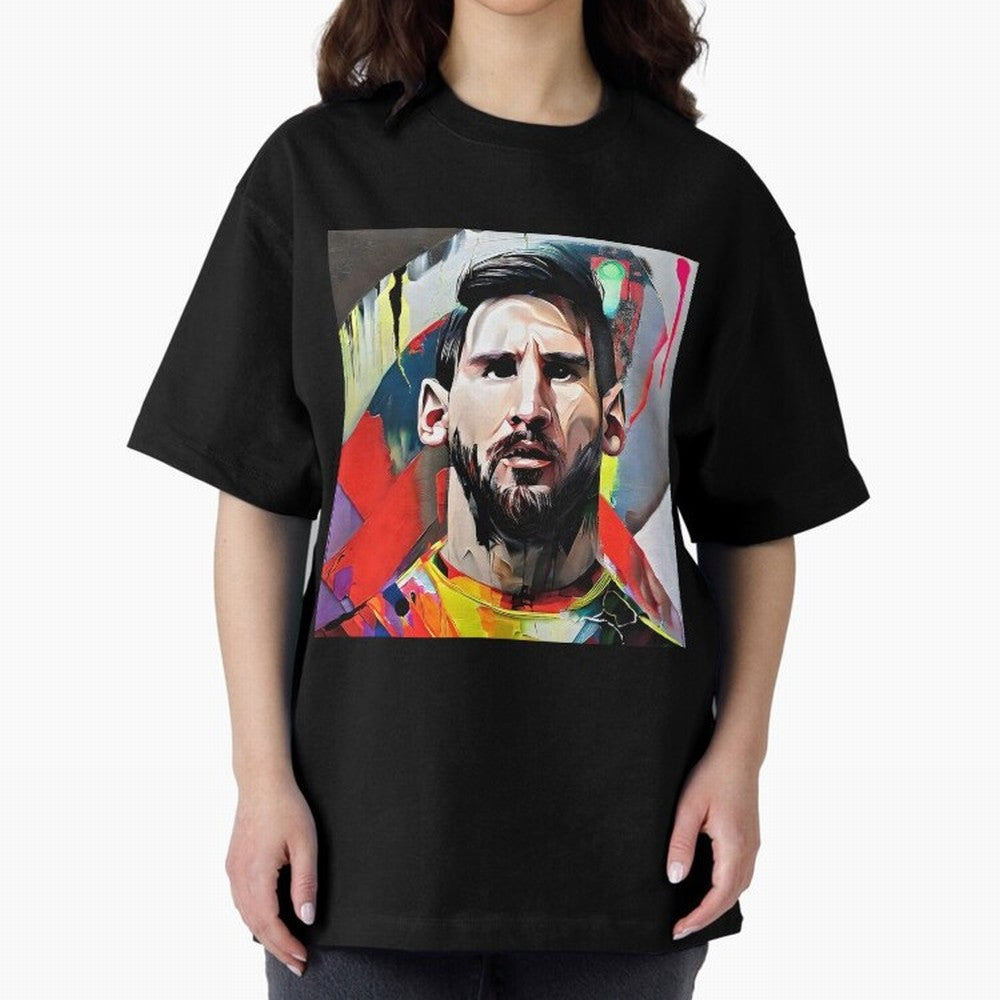 Billboard with Messi Boxy T-Shirt Celebrate Supporters United by FIFA World Cup 2026 USA Canada Mexico Highlighting Mbappe and Neymar, Argentina Energy, Game Day Rituals, Football Legends, Country Pride and the Road to the Final; Ideal for Football