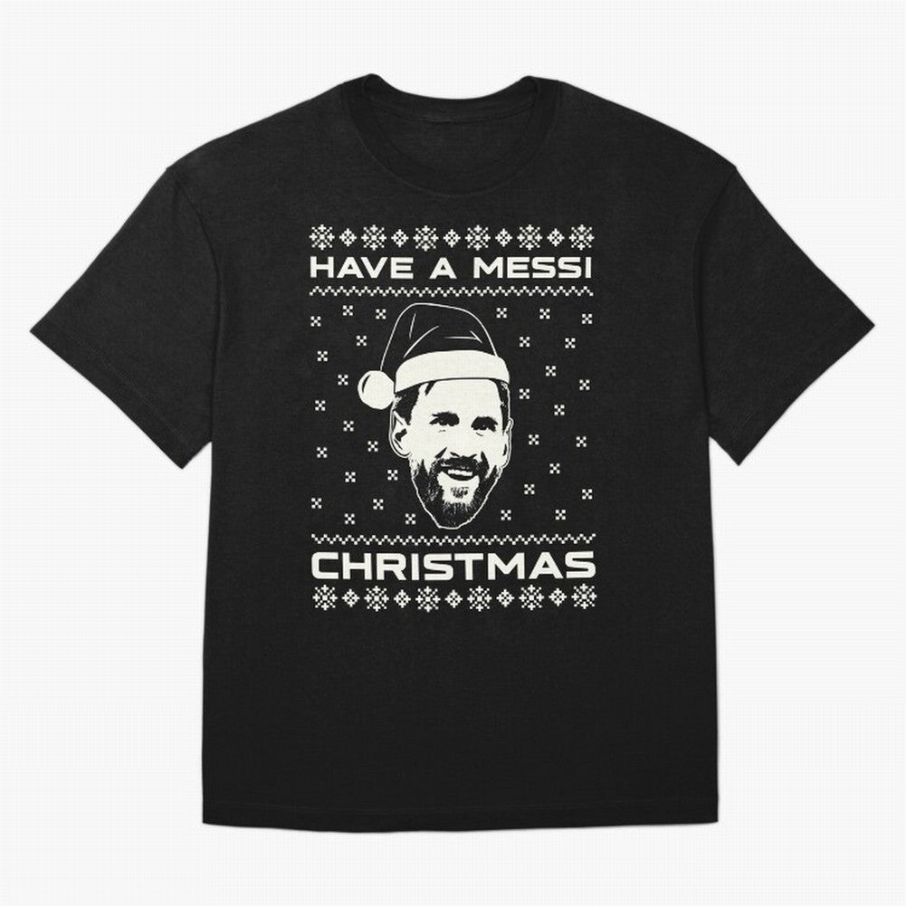 Lionel Messi Christmas Classic T-Shirt Support FIFA World Cup 2026 Spirit, with Germany, CR7, Goal Celebration Energy, Supporter Heritage, Football Icons and Worldwide Tournament Joy; Ideal for Passionate Fans Who Love Underdog Stories, Superstar