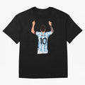 Lionel Messi Oversized T-Shirt Fuel Your Fan Pride for FIFA World Cup 2026 Spirit, Capturing Argentina and Brazil, CR7, Stadium Chants, National Pride, Trophy Dreams and Unforgettable Football Memories; Ideal for Passionate Fans Who Love Underdog