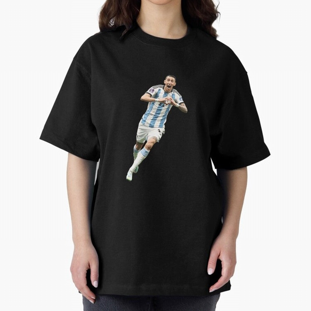 Angel Di Maria Oversized T-Shirt Embrace Global Football Passion for FIFA World Cup 2026 Group Stage, Built around Cristiano Ronaldo, Argentina, Soccer Culture, Superstar Moments, National Team Dreams and Competitive Fire; Perfect for People Who