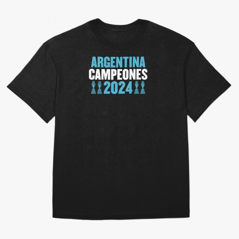 Argentina Campeones 2024 Oversized T-Shirt Experience the Global Stage of FIFA World Cup 2026 USA Canada Mexico Spirit, Built around Spain, Neymar, Haaland and Cristiano Ronaldo, Global Supporter Spirit, Legendary Goals, National Colors and