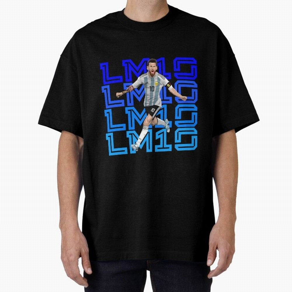 Lionel Messi 10 Oversized T-Shirt Turn Every Weekend Toward FIFA World Cup 2026 Group Stage for Fans of Neymar, Haaland and Cristiano Ronaldo and England, Bringing Champion Mindset, Group Stage Buzz, Knockout Tension and Passionate Fan Culture;