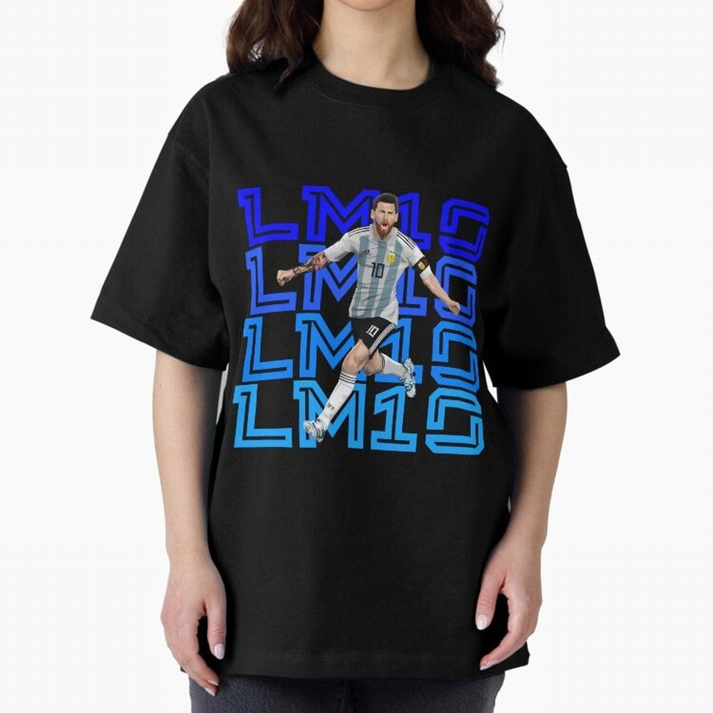 Lionel Messi 10 Oversized T-Shirt Turn Every Weekend Toward FIFA World Cup 2026 Group Stage for Fans of Neymar, Haaland and Cristiano Ronaldo and England, Bringing Champion Mindset, Group Stage Buzz, Knockout Tension and Passionate Fan Culture;