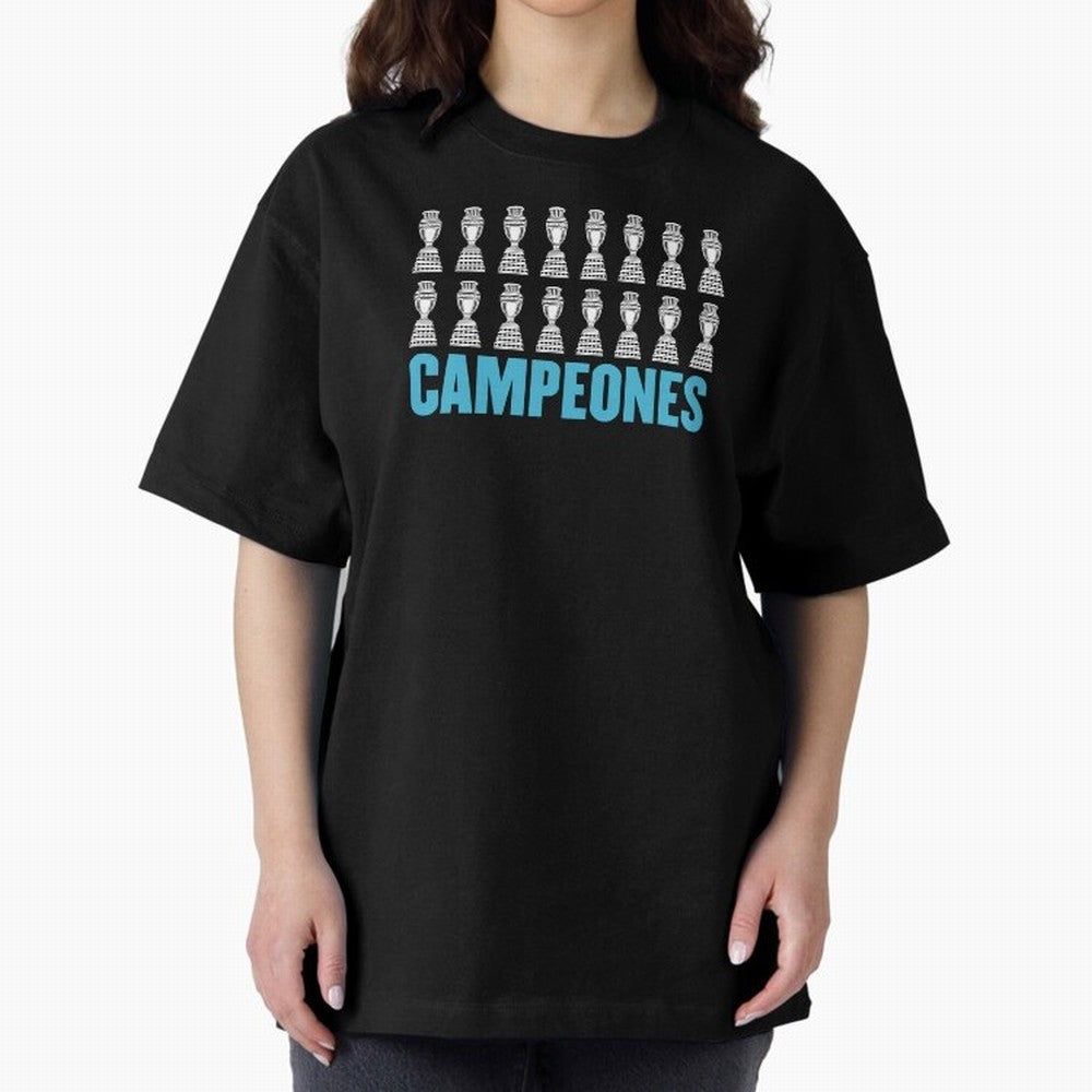 Campeones! Classic T-Shirt Honor the Football Icons of FIFA World Cup 2026 Group Stage Spirit, Featuring Portugal, Spain and Germany, Cristiano Ronaldo, Sports Nostalgia, International Competition, Famous Players and Unforgettable Victories; Ideal