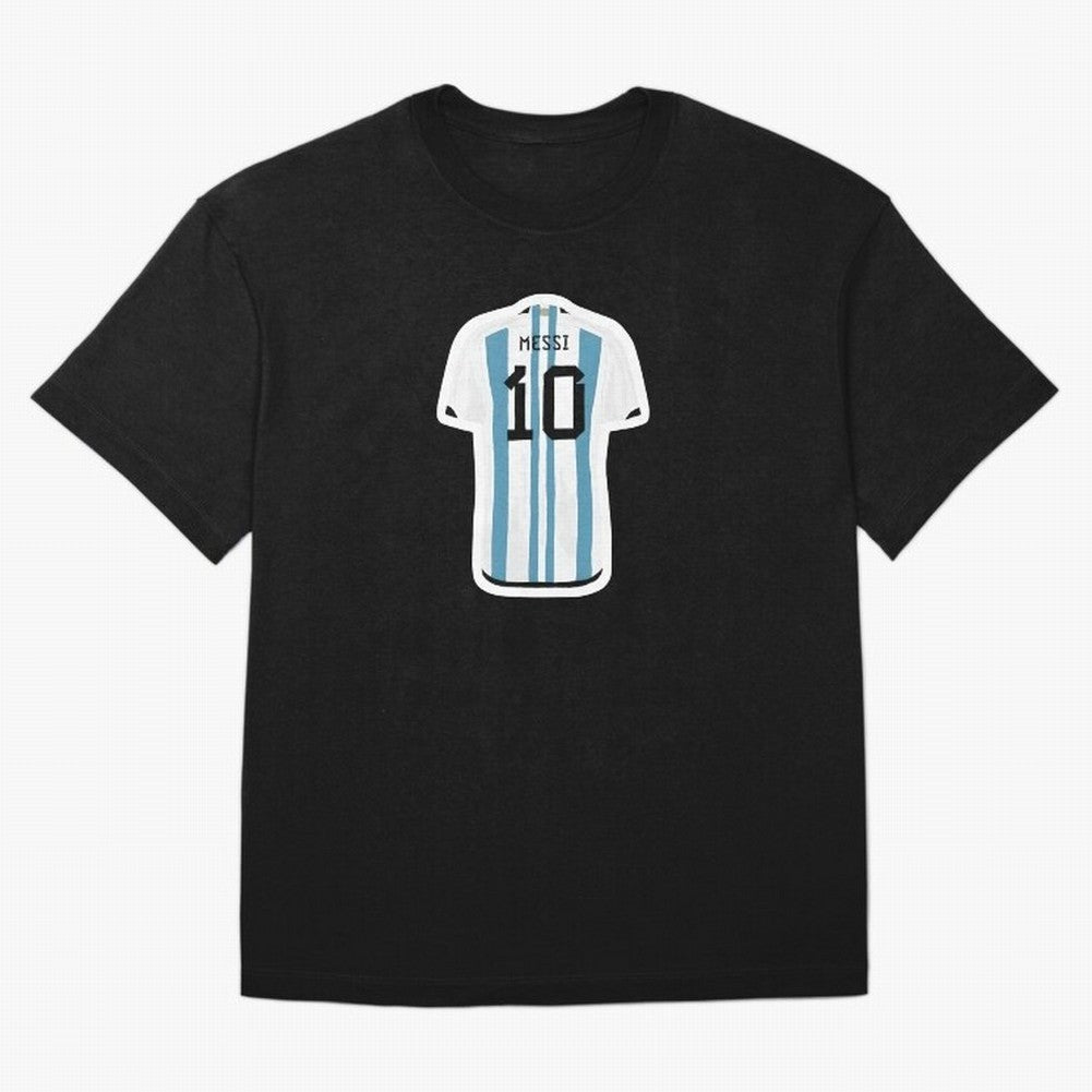 Messi Jersey Oversized T-Shirt Show Championship Spirit for Match Day Hype around FIFA World Cup 2026, Haaland and Mbappe, England, France and Netherlands, Classic Soccer Heritage, Championship Pressure, Fan Loyalty and International Pride; Ideal