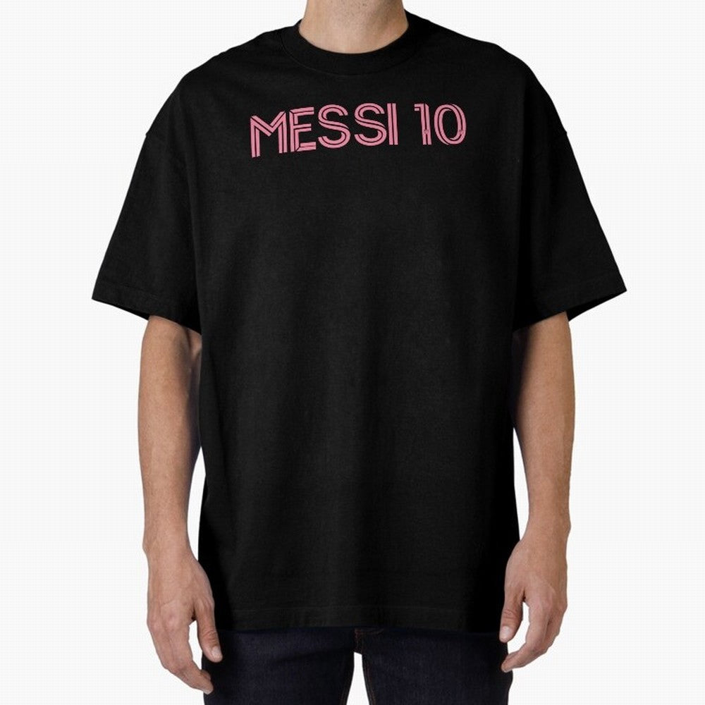 Messi Inter Miami Oversized T-Shirt Join FIFA World Cup 2026 USA Canada Mexico for Fans of CR7 and Argentina, France and Brazil, Bringing Stadium Memories, Football Loyalty, International Chants and Championship Tradition; Perfect for Supporters