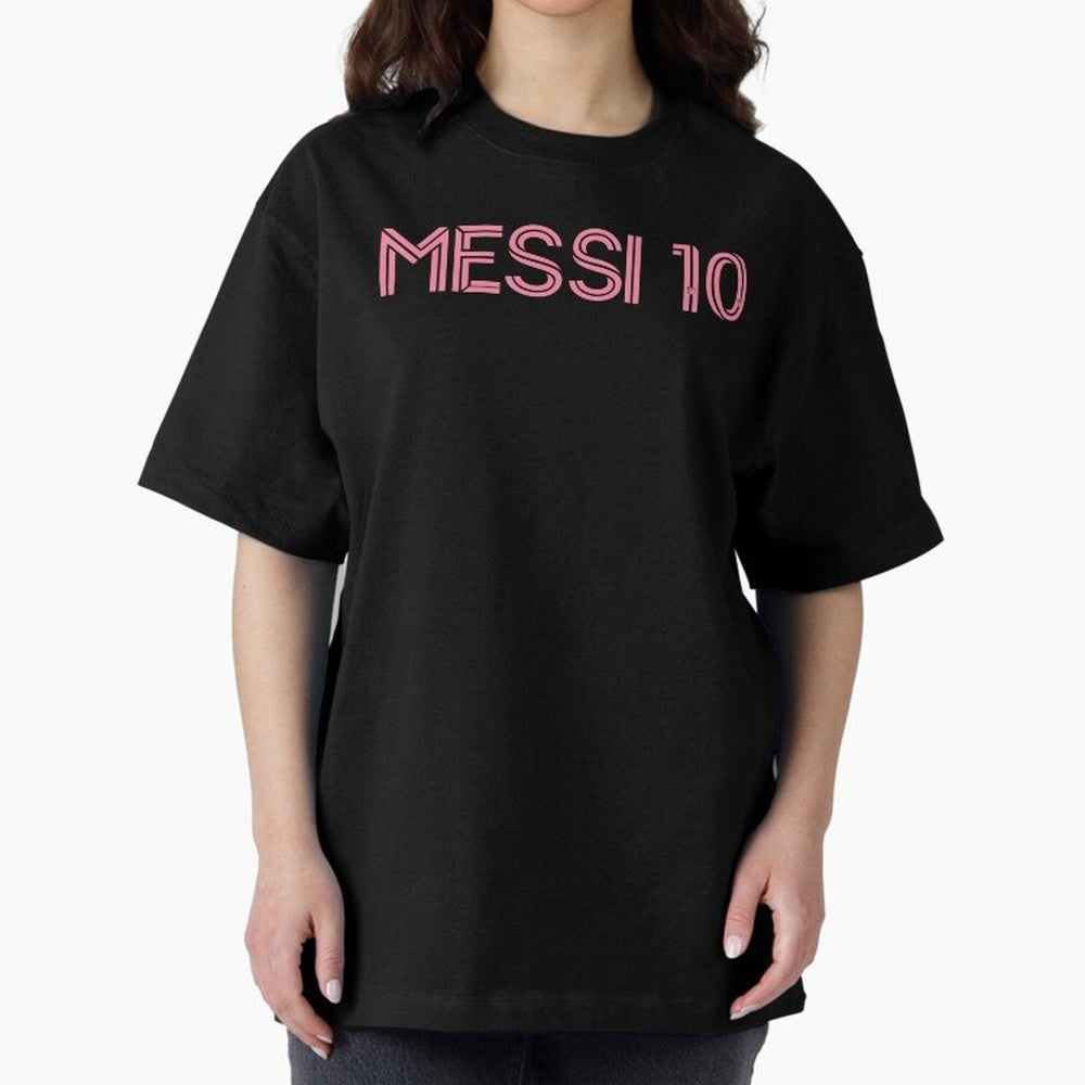 Messi Inter Miami Oversized T-Shirt Join FIFA World Cup 2026 USA Canada Mexico for Fans of CR7 and Argentina, France and Brazil, Bringing Stadium Memories, Football Loyalty, International Chants and Championship Tradition; Perfect for Supporters