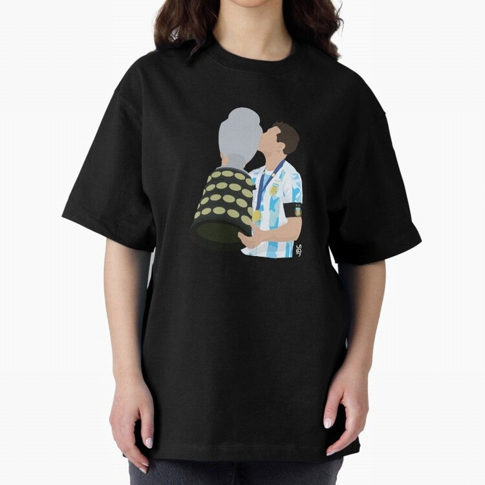 Lionel Messi Champion of America Classic T-Shirt Follow FIFA World Cup 2026 USA Canada Mexico for Fans of Neymar, Haaland and Cristiano Ronaldo and Argentina, Bringing Championship Spirit, Famous Goals, Roaring Crowds and International Football