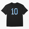 10 - Lionel Messi - Argentina Colours Classic T-Shirt Spotlight Match Day Hype around FIFA World Cup 2026 Group Stage, Haaland and Mbappe, Spain, Stadium Memories, Football Loyalty, International Chants and Championship Tradition; Perfect for Fans,