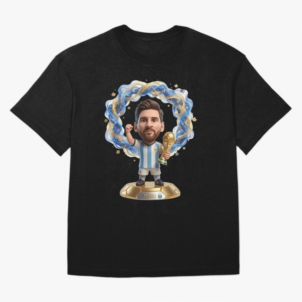 Messi Argentina 2026 - Legend Soccer Chibi 3D Classic T-Shirt Show Fan Pride Across the FIFA World Cup 2026 Journey through Messi Highlights, Argentina, France and Brazil Pride, Champion Mindset, Group Stage Buzz, Knockout Tension and Passionate