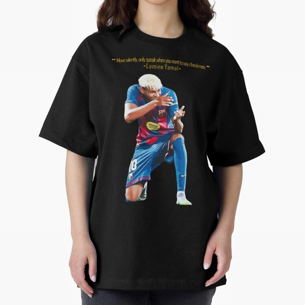 Move Silently Only Speak When You Want To Say Checkmate Lamine Yamal Classic T-Shirt Feel the Heartbeat of FIFA World Cup 2026 USA Canada Mexico Highlighting Messi, CR7 and Mbappe, Germany Energy, Football Festival Excitement, Trophy Ambitions,