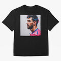 Vibrant Artistic Portrait of Lionel Messi (GOAT) - Digital painting (Version 5) Classic T-Shirt Make Your Look Match Global Football Passion for FIFA World Cup 2026, Centered on Messi and Cristiano Ronaldo, France and Portugal, Football Festival