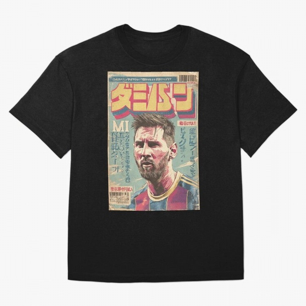Messi the Goat Japanese Vintage Poster Classic T-Shirt Celebrate Golden Goal Energy in FIFA World Cup 2026 USA Canada Mexico Inspired by Mbappe, Netherlands Energy, Tournament Hype, Historic Matchups, Family Viewing Parties and Global Sports Pride;