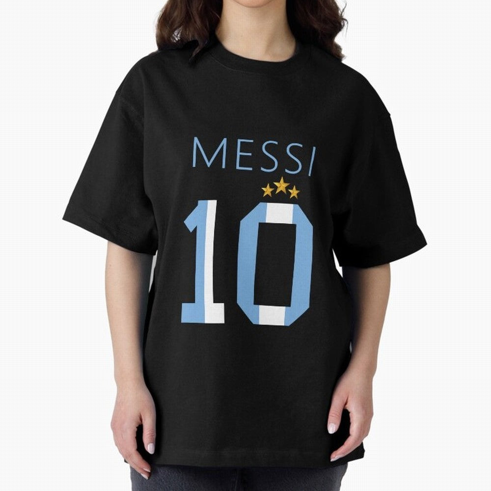 Messi argentina number 10 with 3 stars ver 1 Classic T-Shirt Mark Global Football Passion for FIFA World Cup 2026, Made for Messi, Neymar and Mbappe, France and Portugal, Sports Nostalgia, International Competition, Famous Players and Unforgettable